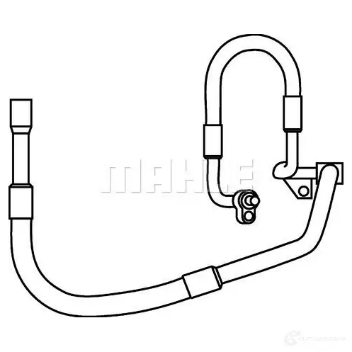 Трубка кондиционера MAHLE ORIGINAL 1437628715 AP 82 000P UDW9J M - Изображение 1