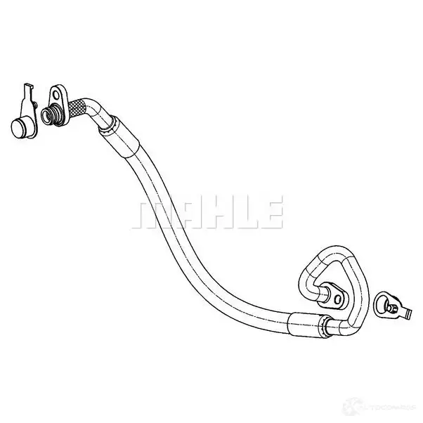 Трубка шланг кондиционера, высокого давления MAHLE ORIGINAL ap92000p 1437628780 D8L00 4 - Изображение 1