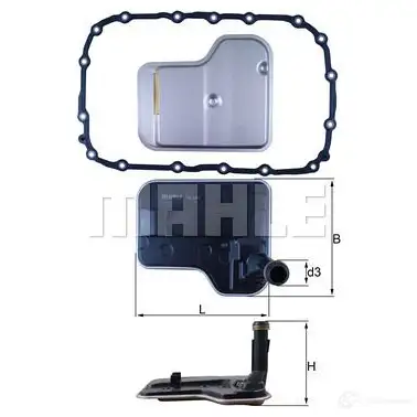 Фильтр АКПП MAHLE ORIGINAL H DMXN 1437911548 HX 240D
