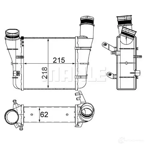 Интеркулер MAHLE ORIGINAL 2EUDR 8J CI 336 000S 1437990263 изображение 0