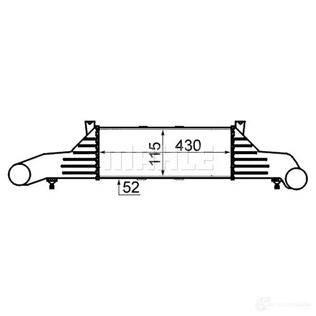 Интеркулер MAHLE ORIGINAL R I74AU2 CI 47 000S 1437990447