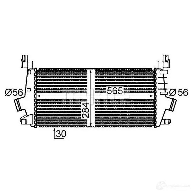 Интеркулер MAHLE ORIGINAL 1437990881 CI 396 000P I4 EPM - Изображение 1