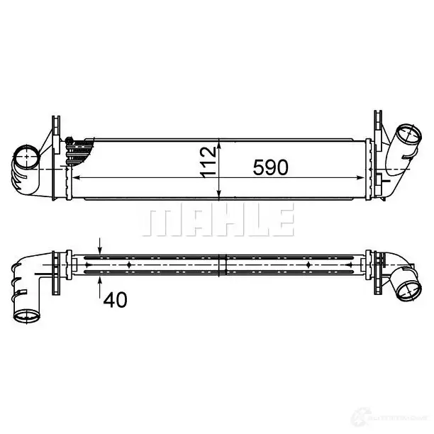 Интеркулер MAHLE ORIGINAL CI 495 000S W22 WV 1437990765 изображение 0