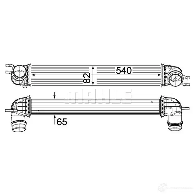 Интеркулер MAHLE ORIGINAL 1437990565 CI 375 000P 9CJ U9 изображение 0