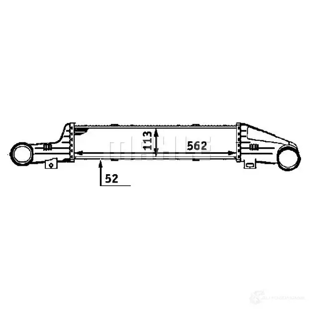 Интеркулер MAHLE ORIGINAL CI 53 000P 1437990612 0JE VN - Изображение 1
