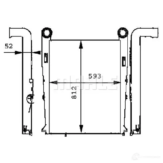 Интеркулер MAHLE ORIGINAL CI 102 000P 1437990795 S 4UFJ изображение 0