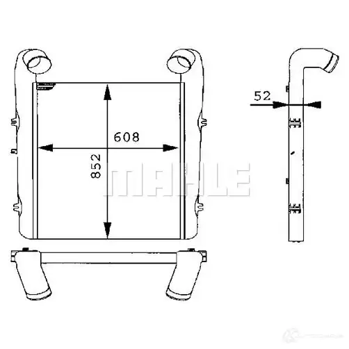 Интеркулер MAHLE ORIGINAL 1437990803 CI 96 000P 6 Y8N4