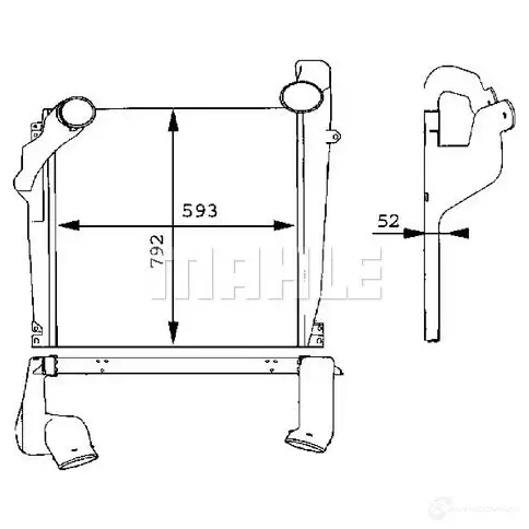 Интеркулер MAHLE ORIGINAL K7GB VU 1437990934 CI 98 000P