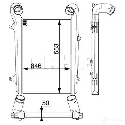Интеркулер MAHLE ORIGINAL CI 93 000P 1437990796 L8ZJC XY - Изображение 1