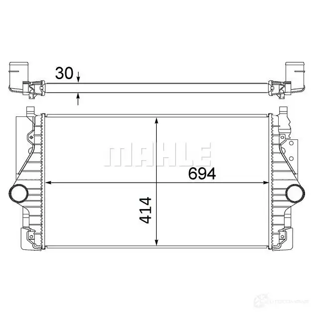 Интеркулер MAHLE ORIGINAL FL BGQ ci255000s 1437990627 изображение 0