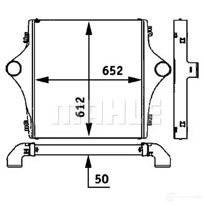 Интеркулер MAHLE ORIGINAL 392 Q15 ci108000p 1437991081 изображение 0