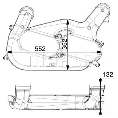 Интеркулер MAHLE ORIGINAL CI 251 000P 1437990824 J BXP9C - Изображение 1