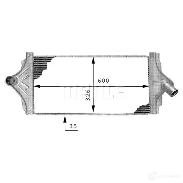 Интеркулер MAHLE ORIGINAL MG EPK4 1437910297 CI 64 000P - Изображение 1
