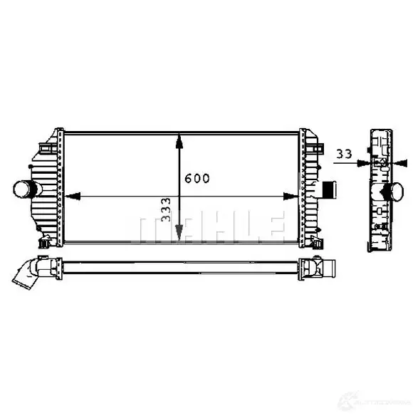 Интеркулер MAHLE ORIGINAL CI 50 000P 1437910909 E1 GH2 - Изображение 1