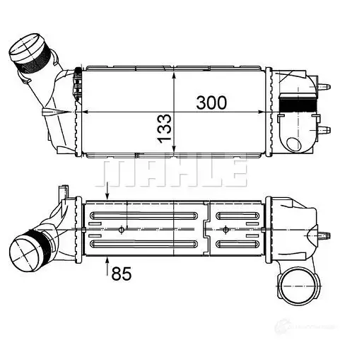 Интеркулер MAHLE ORIGINAL CI 493 000S 1437910815 J HSPGL изображение 0