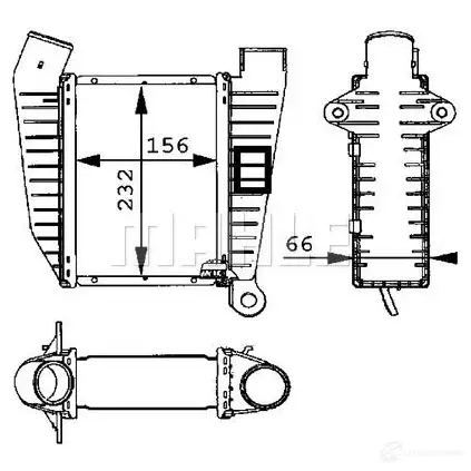 Интеркулер MAHLE ORIGINAL 1437910567 ci45000p NL4 ERK изображение 0