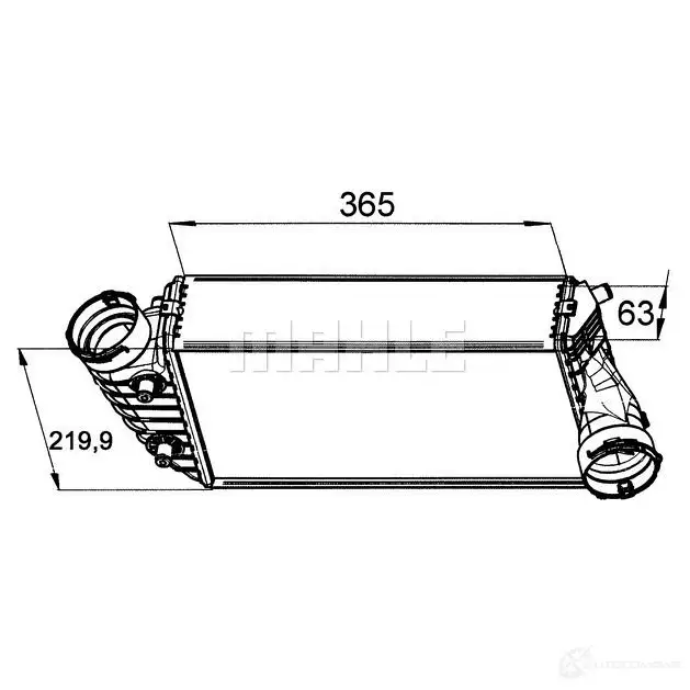 Интеркулер MAHLE ORIGINAL PBJ RD CI 330 000P 1437991210 - Изображение 1