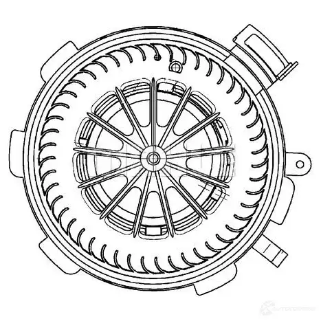 Моторчик вентилятора печки MAHLE ORIGINAL 6F 2A2N AB 89 000P 1437628196 изображение 2