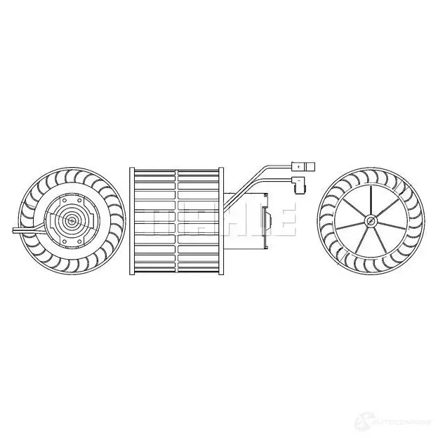 Моторчик печки, вентилятора MAHLE ORIGINAL 1437628597 R9Y GVQ ab1000s