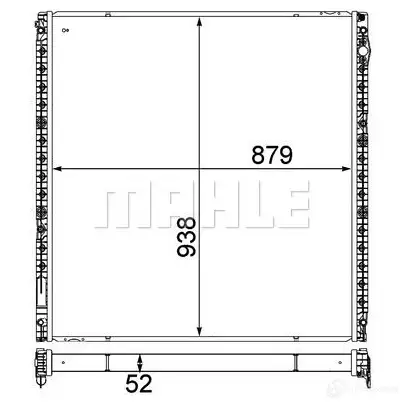 Интеркулер MAHLE ORIGINAL V8TO LOU CIR 16 000P 1437626872 - Изображение 1