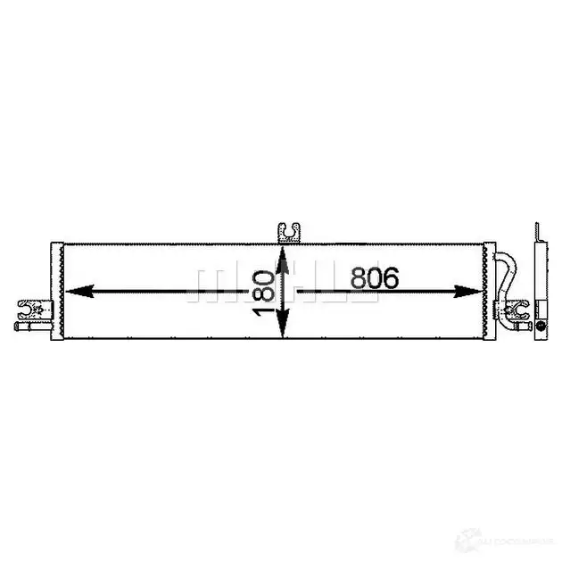 Интеркулер MAHLE ORIGINAL 69 V06R 1437626863 CIR 20 000P - Изображение 1