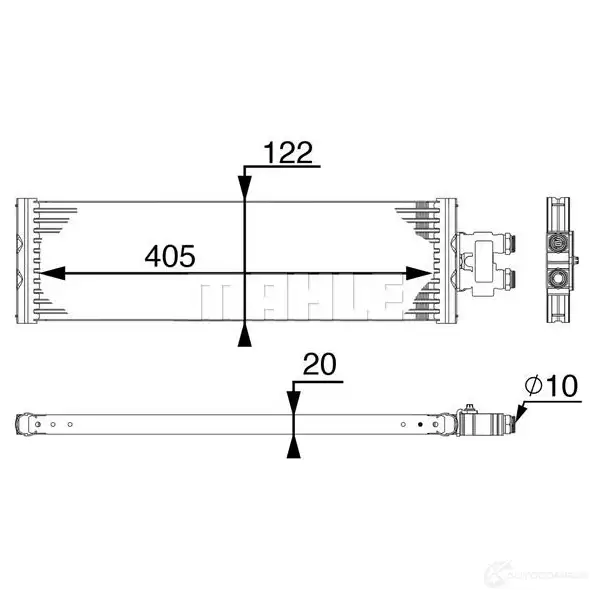 Масляный радиатор АКПП MAHLE ORIGINAL CLC 64 000P V6 0D2 1437987679 - Изображение 1