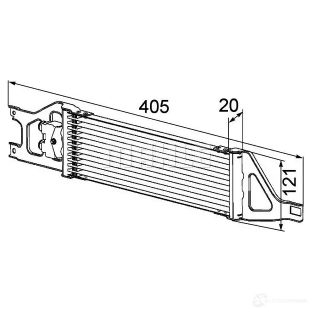 Масляный радиатор АКПП MAHLE ORIGINAL CLC 57 000P 1437987795 42 6NDX изображение 0