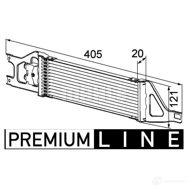 Масляный радиатор АКПП MAHLE ORIGINAL CLC 57 000P 1437987795 42 6NDX изображение 1