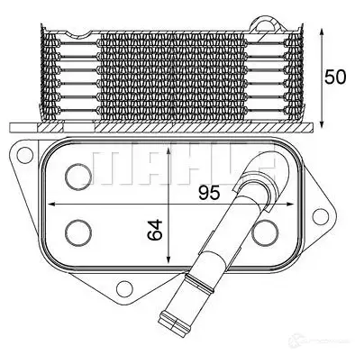 Масляный радиатор двигателя MAHLE ORIGINAL 1437577142 41 SZV CLC 12 001S