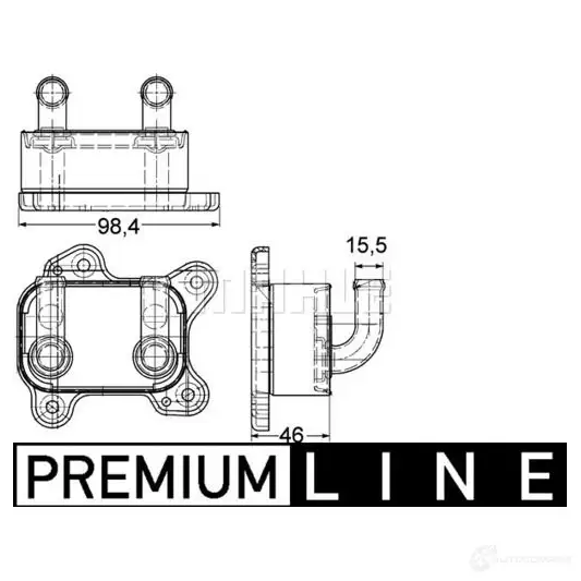 Масляный радиатор двигателя MAHLE ORIGINAL 1437577145 0BK UEP CLC 168 000P изображение 1