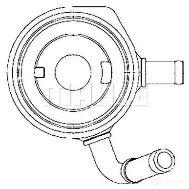 Масляный радиатор двигателя MAHLE ORIGINAL 1437588494 LDYM5 H CLC 195 000S изображение 0