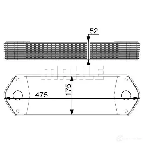 Масляный радиатор двигателя MAHLE ORIGINAL 62TS WP CLC 11 000P 1437577644 изображение 0