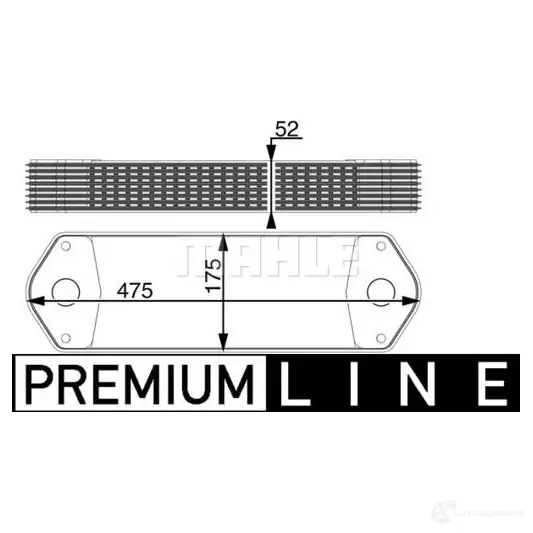 Масляный радиатор двигателя MAHLE ORIGINAL 62TS WP CLC 11 000P 1437577644 изображение 1