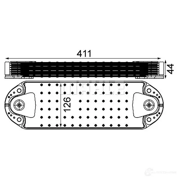 Масляный радиатор двигателя MAHLE ORIGINAL CLC 211 000P QOQ0WC 5 1437578226 - Изображение 1