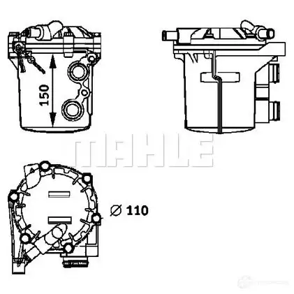 Масляный радиатор двигателя MAHLE ORIGINAL 1437578213 QQ3JEW Z CLC 31 000P - Изображение 1