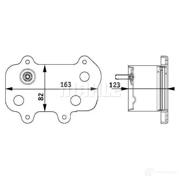 Масляный радиатор двигателя MAHLE ORIGINAL CLC 61 000P 1437577716 UWKP UMD - Изображение 1
