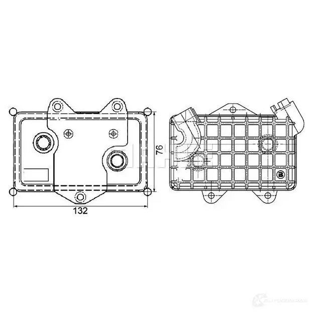 Масляный радиатор двигателя MAHLE ORIGINAL YB 6C1 1437577719 CLC 36 000P изображение 0