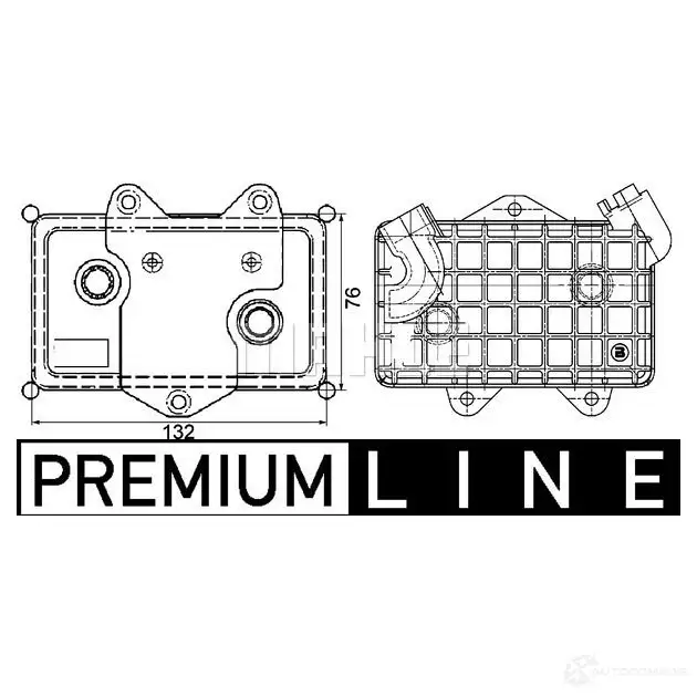 Масляный радиатор двигателя MAHLE ORIGINAL YB 6C1 1437577719 CLC 36 000P изображение 1