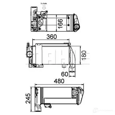 Масляный радиатор ретарды MAHLE ORIGINAL 1437626513 CLC 143 000P MH2 0X - Изображение 1