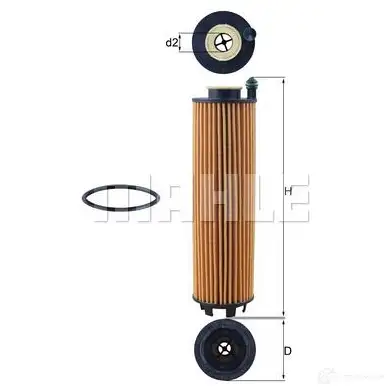 Масляный фильтр MAHLE ORIGINAL 1437915055 OX 1301D BFQQS 0