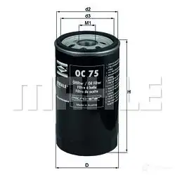 Масляный фильтр MAHLE ORIGINAL 776375 49 2359705 GYGW85H oc75