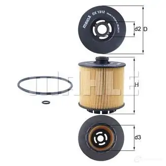 Масляный фильтр MAHLE ORIGINAL 1437915095 I 7VNKUJ OX 1312D изображение 0