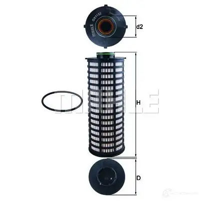 Масляный фильтр MAHLE ORIGINAL 724 23369 IMXVWZZ OX 1152D 1194164425