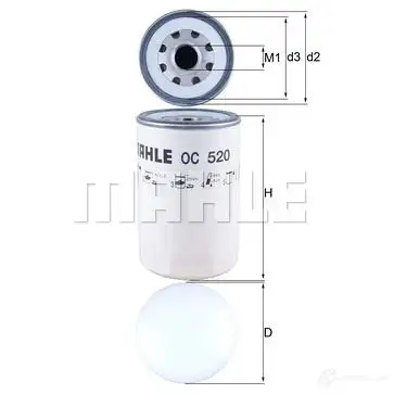 Масляный фильтр MAHLE ORIGINAL OC 520 G9ENUUG 76 832497 2359660