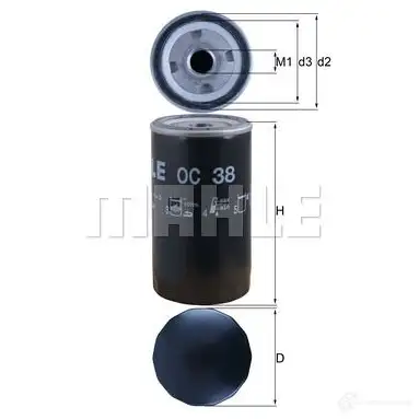 Масляный фильтр MAHLE ORIGINAL 2359612 987SW OC 38 7764150 9