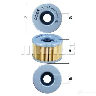 Масляный фильтр MAHLE ORIGINAL QD9NPU2 2359969 OX 791 724073 51