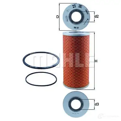 Масляный фильтр MAHLE ORIGINAL 2359846 OAKBP5 OX 31D 77 717853