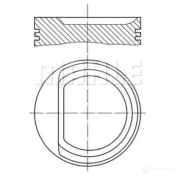 Поршень MAHLE ORIGINAL 8N5V6JV 2347205 030 71 00 56 00958 0