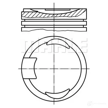 Поршень MAHLE ORIGINAL 2353064 J YQEW 4009026553725 151 84 00