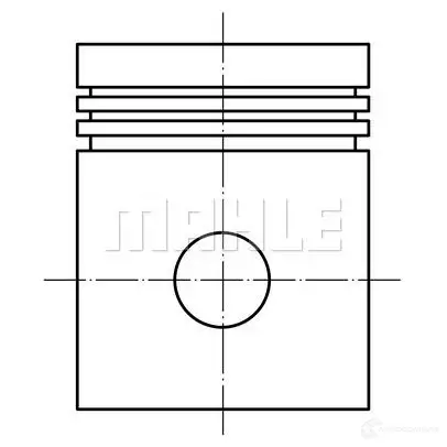 Поршень MAHLE ORIGINAL EAVMF 2345665 56 00658 1 014 22 01 изображение 0